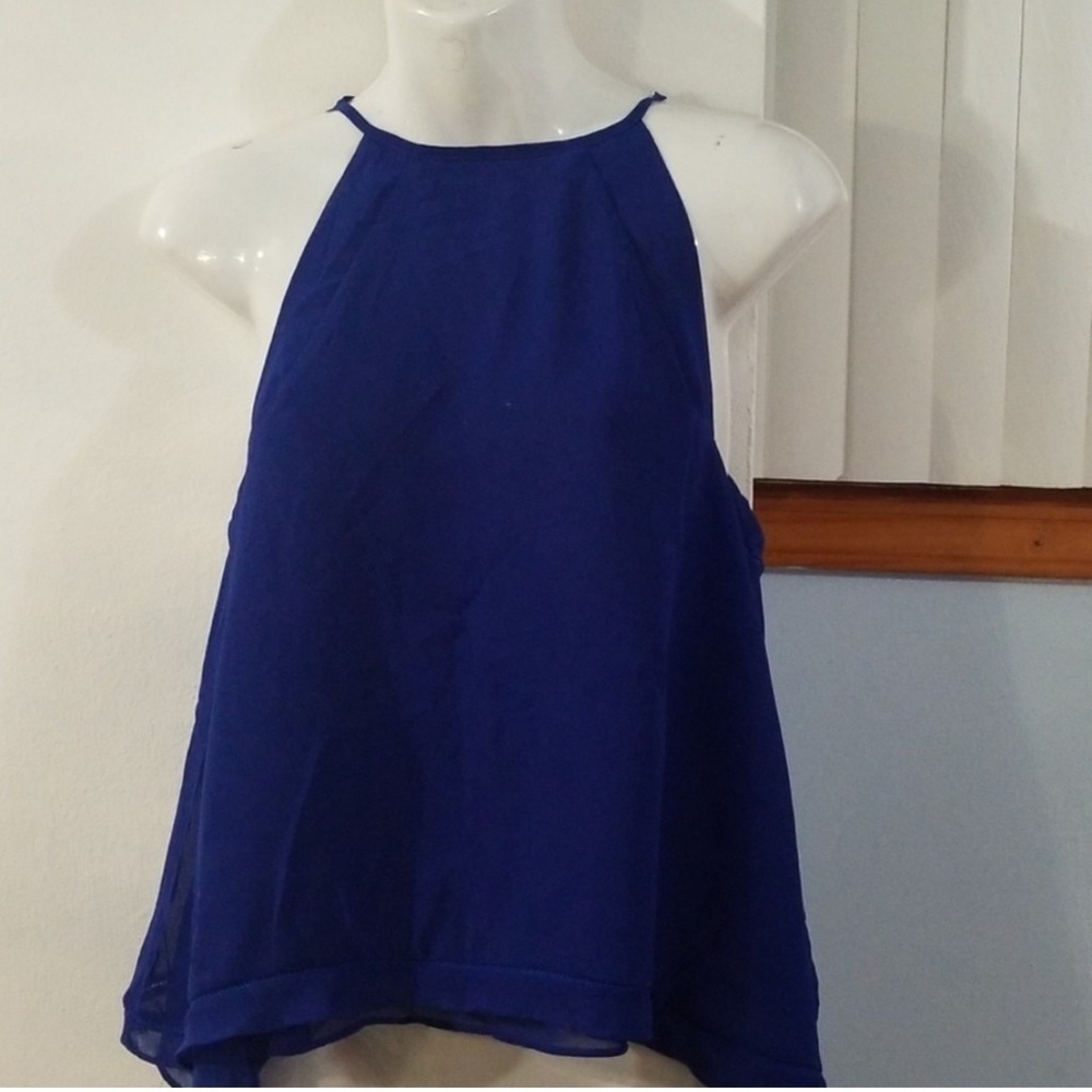 Zara Royal Blue A Line Top